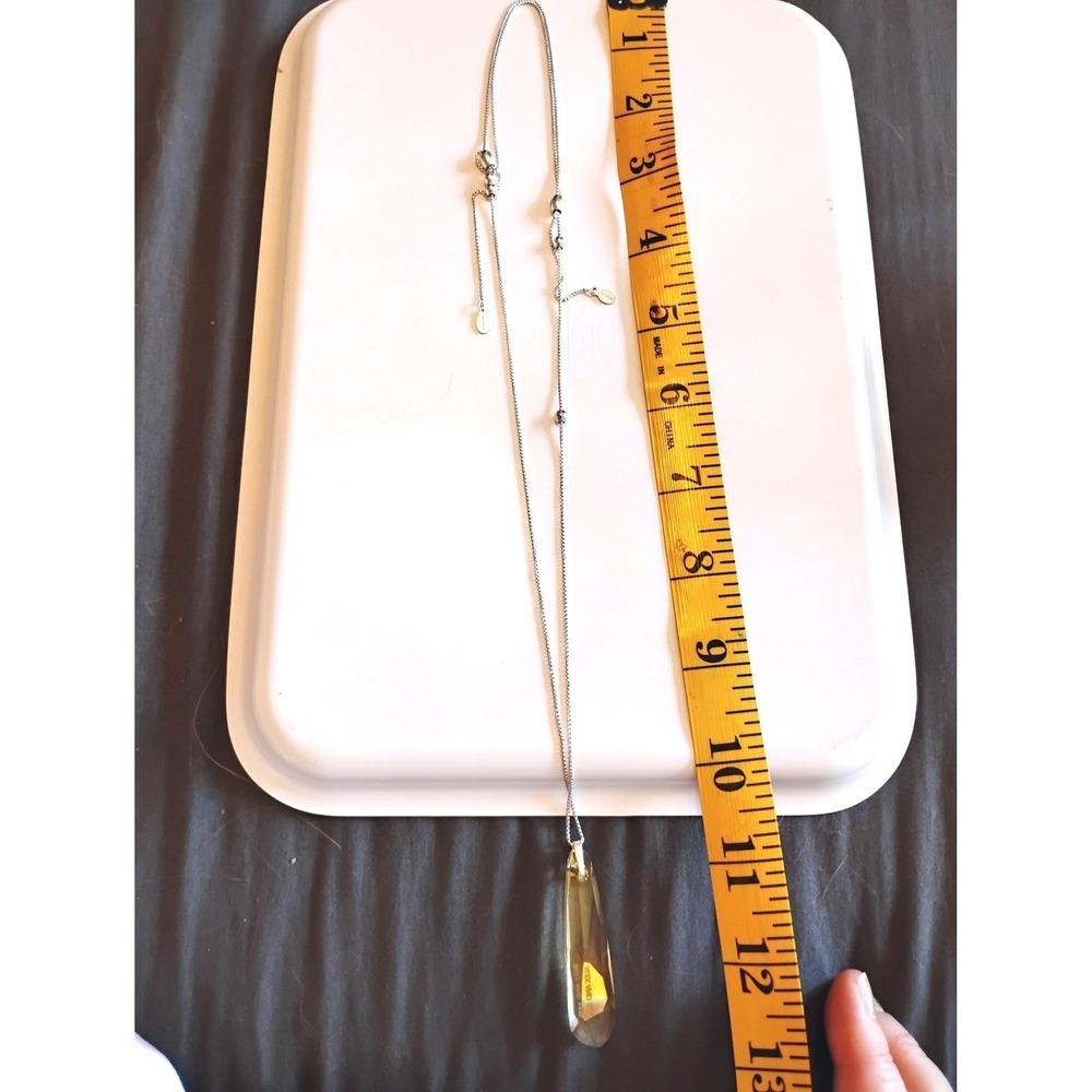 🩶Alex & Ani .925 Silver Crystal Pendant Necklace Whimsygoth Peasant y2k indie - Picture 7 of 7